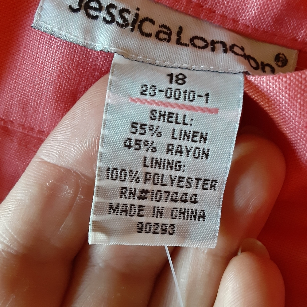 Jessica london peach long lined skirt